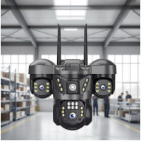 Wi-Fi камера видеонаблюдения 6 МП с ночным видением, микрофоном и динамиком, Indoor/Outdoor