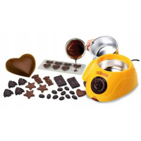 Набор для шоколадного фондю Chocolate Fondue Set, прибор из нержавеющей стали с формами и аксессуарами