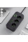 Фильтр питания 3 розетки 5 USB Type-C удлинитель кабель 2 м черный белый