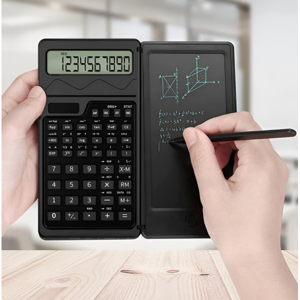 Калькулятор с планшетом S3 LCD экран электронный блокнот для записей черный