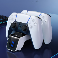 Станция зарядки Aolion для PS5 DualSense подставка для геймпадов белый