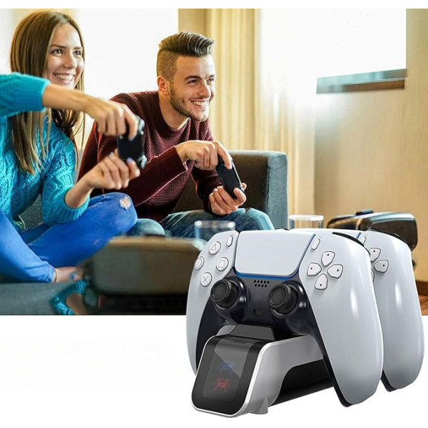 Станция зарядки Aolion для PS5 DualSense подставка для геймпадов белый