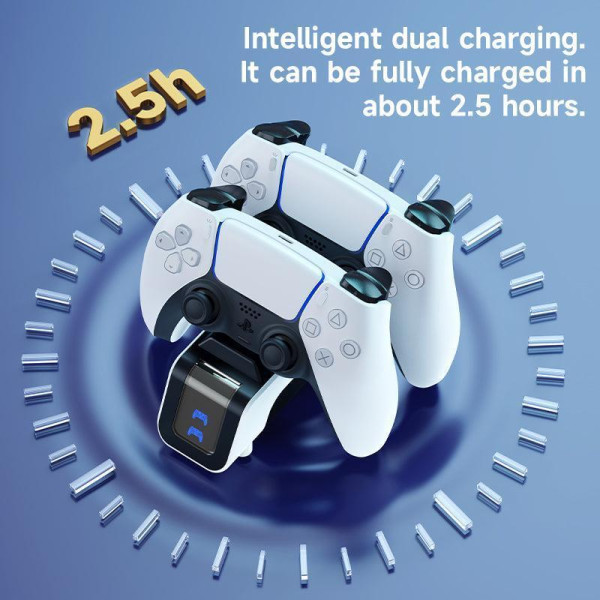 Станция зарядки Aolion для PS5 DualSense подставка для геймпадов белый