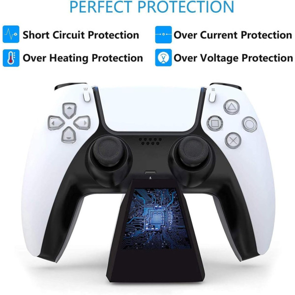 Станция зарядки Aolion для PS5 DualSense подставка для геймпадов белый