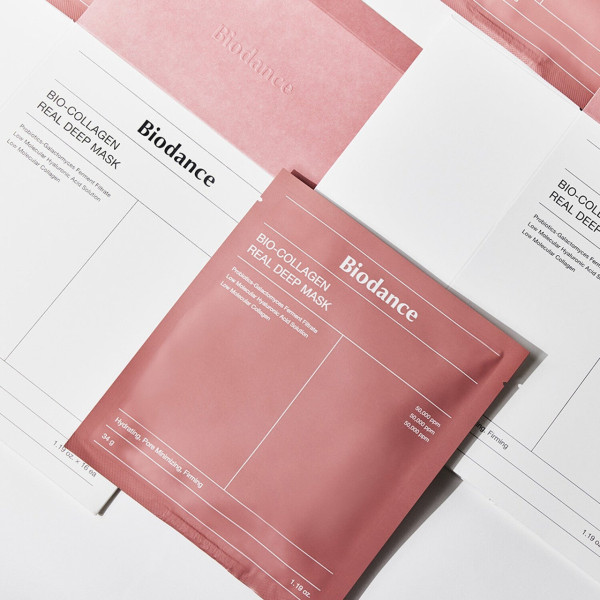 Набор масок Biodance Bio-Collagen Real Deep Mask 4 шт увлажняющая гидрогелевая