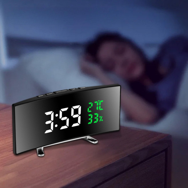 LED часы 6508 RuiJiao цифровые настольные с датой влажностью и температурой