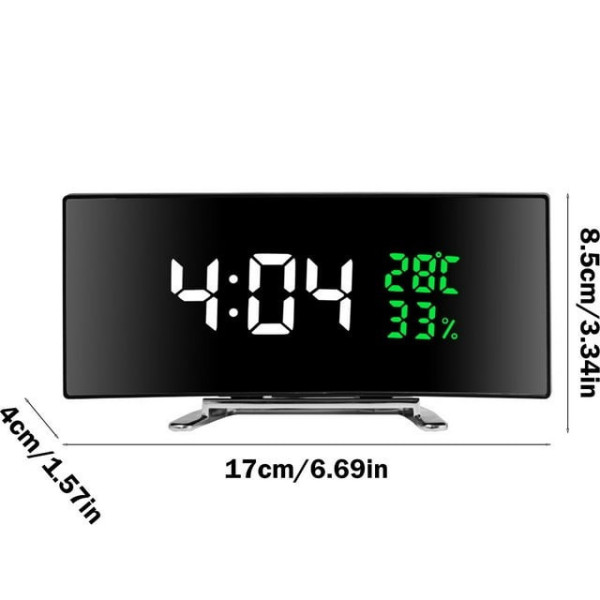 LED часы 6508 RuiJiao цифровые настольные с датой влажностью и температурой