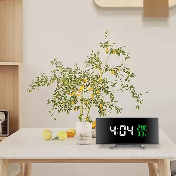 LED часы 6508 RuiJiao цифровые настольные с датой влажностью и температурой
