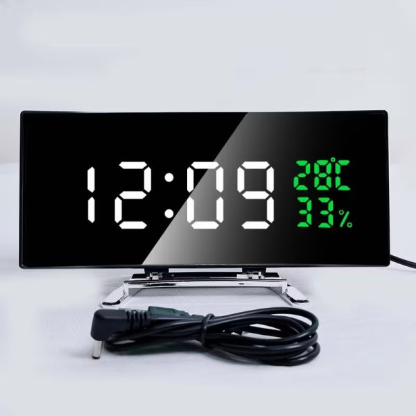 LED часы 6508 RuiJiao цифровые настольные с датой влажностью и температурой