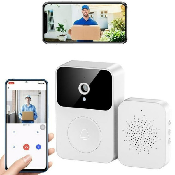 WiFi видеозвонок H51 умный звонок с камерой ночное видение и связь