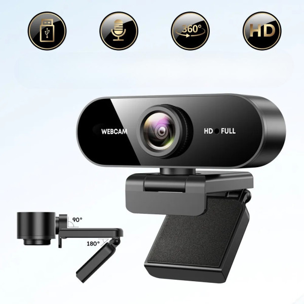 USB веб-камера Q8 Full HD камера с микрофоном для компьютера и видеосвязи