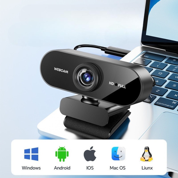 USB веб-камера Q8 Full HD камера с микрофоном для компьютера и видеосвязи