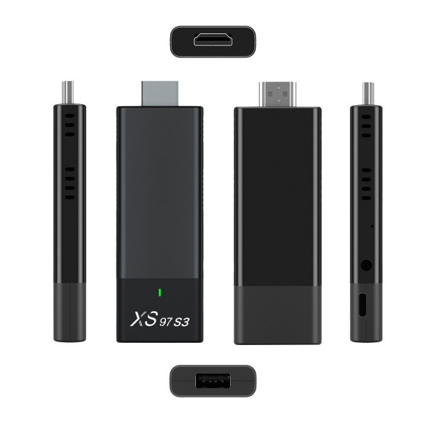 Медиаплеер для телевизора R3 Android TV Stick 4K Ultra Android 14 WiFi 6 приставка