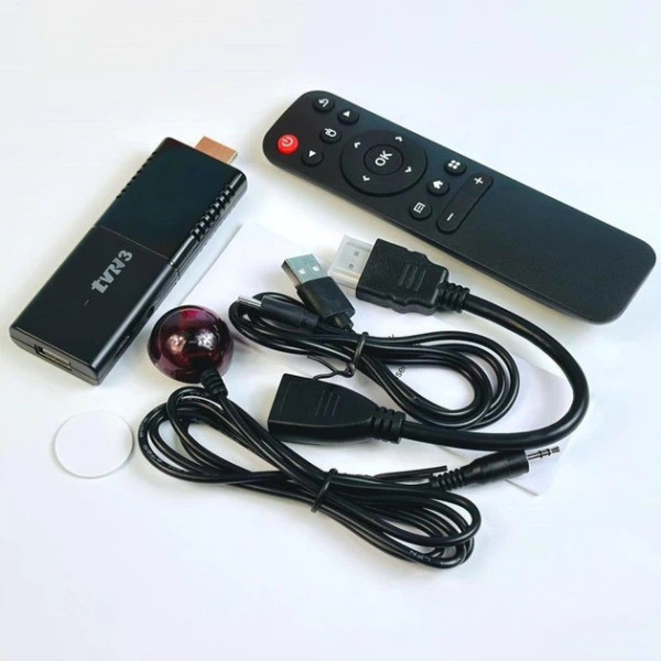 Медиаплеер для телевизора R3 Android TV Stick 4K Ultra Android 14 WiFi 6 приставка