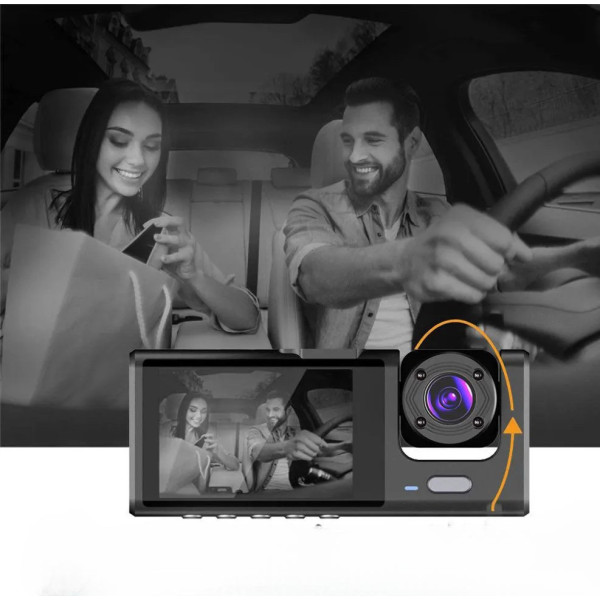 Регистратор AND Z37 3 камеры Full HD 1080p автомобильная система видеозаписи