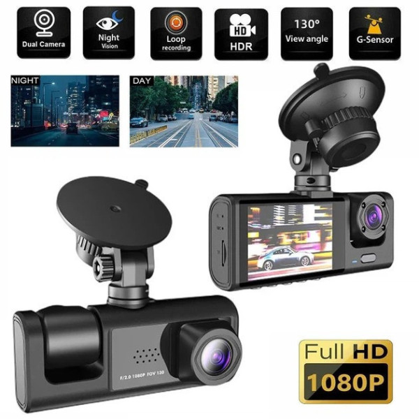 Регистратор AND Z37 3 камеры Full HD 1080p автомобильная система видеозаписи