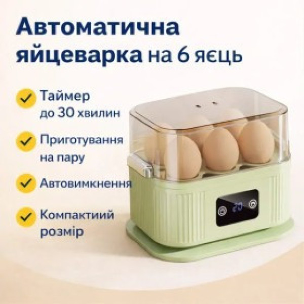 Кухонная яйцеварка на 6 яиц электрическая 200 Вт