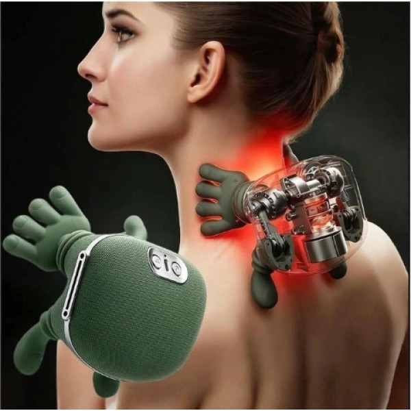Массажер для спины Shoulders & Neck шиацу электрический беспроводной с прогревом