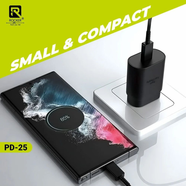 Зарядное USB-C 25W PD 9173 блок питания для смартфонов и планшетов