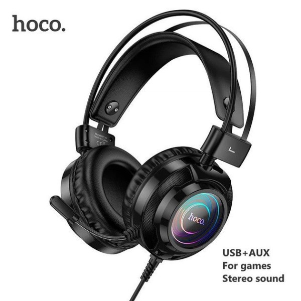 Гарнитура Hoco W110 накладные проводные наушники для ПК и телефона