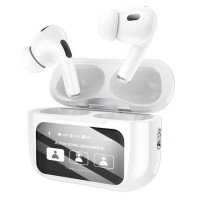 Наушники гарнитура Bluetooth TWS ANC ENC с сенсорным кейсом и дисплеем