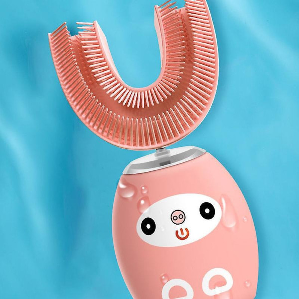 Зубная щетка U-shaped детская электрическая силиконовая
