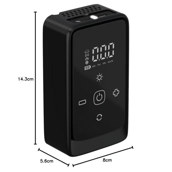 Авто компрессор M-903A портативный насос 6000 mAh с фонарем