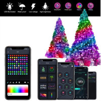 Гирлянда RGB 5 м LED Bluetooth подсветка для комнаты