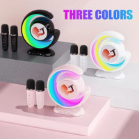 Аудио лампа YS-110 LED RGB с колонкой и 2 микрофонами
