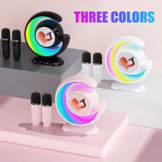 Аудио лампа YS-110 LED RGB с колонкой и 2 микрофонами