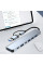 Разветвитель USB Type-C 7в1 хаб мультипортовый для ноутбука серый