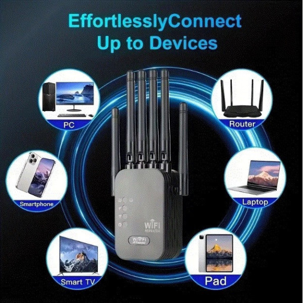 Усилитель интернета Wi-Fi репитер для дома квартиры расширитель сигнала