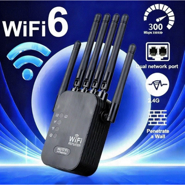Усилитель интернета Wi-Fi репитер для дома квартиры расширитель сигнала