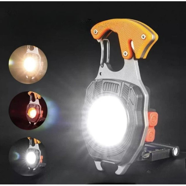 Карманный фонарь W5147 LED брелок с магнитом и креплением