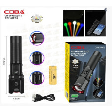 Светодиодный фонарь Bailong BL CB 2506 ручной, аккумуляторный LED фонарик с 5 режимами USB