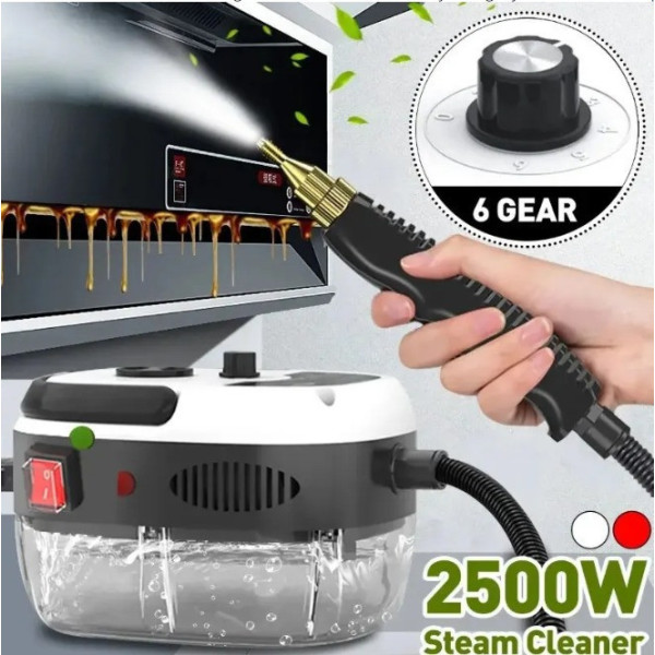 Очиститель паровой Steam Cleaner 2500 Вт, ручной парогенератор с насадками