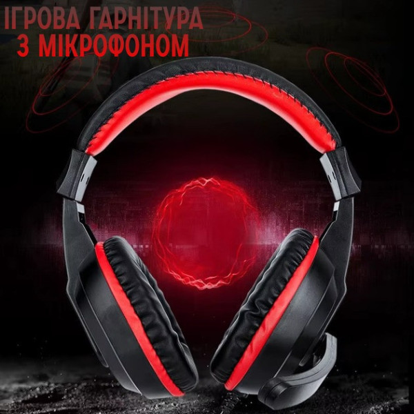 Набор игровой T-Wolf TF240 4 в 1 клавиатура мышь наушники коврик LED