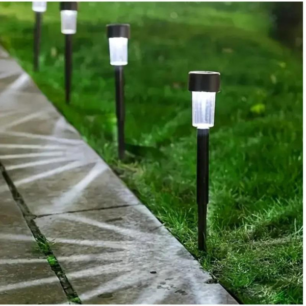 Фонари садовые 10 шт на солнечной батарее LED подсветка для клумб