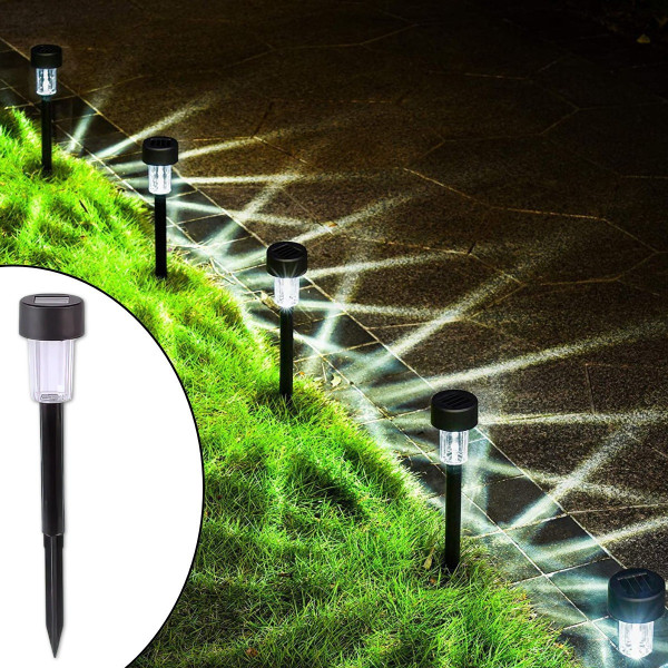 Фонари садовые 10 шт на солнечной батарее LED подсветка для клумб