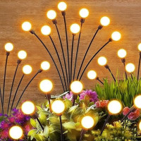 Фонари светлячки 2 шт садовые LED на солнечной батарее