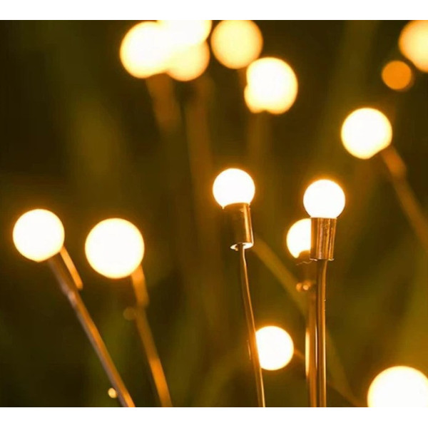 Фонари светлячки 2 шт садовые LED на солнечной батарее