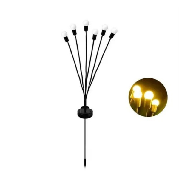 Фонари светлячки 2 шт садовые LED на солнечной батарее