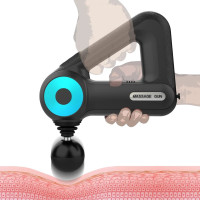 Массажный Massage Gun 12 в 1 для тела, вибромассажер для мышц шеи спины и плеч