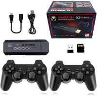 Консоль игровая X2 Plus 64GB для ТВ, портативная приставка с джойстиком для игр