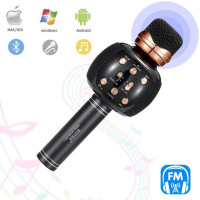 Беспроводной микрофон Wster WS-2911 для караоке с колонкой Bluetooth и функцией изменения голоса