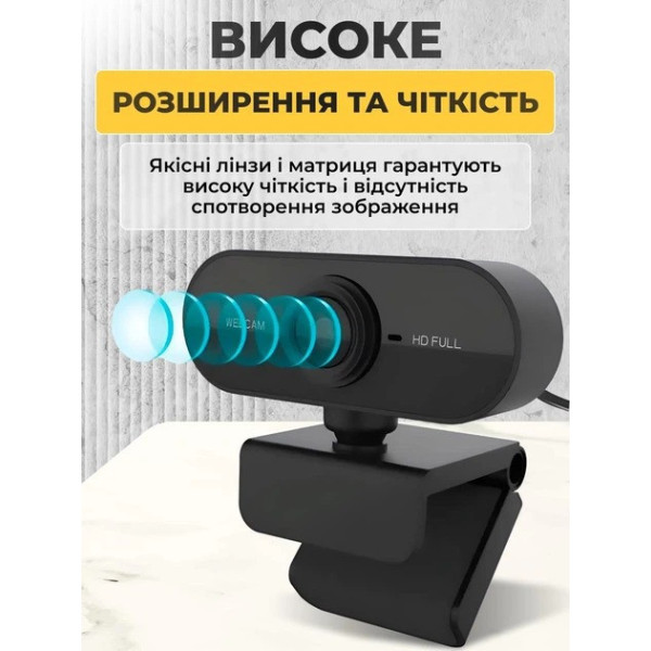 Камера для компьютера AND USB05 Full HD 1080P веб камера с автофокусом