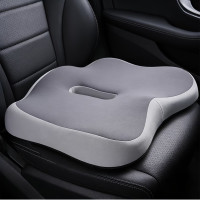 Подушка Memory Foam для сидения авто офис анатомическая копчик спина вырез антискользящая