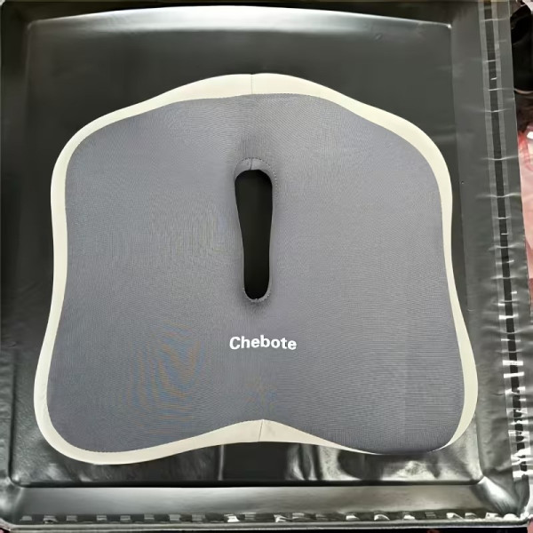 Подушка Memory Foam для сидения авто офис анатомическая копчик спина вырез антискользящая