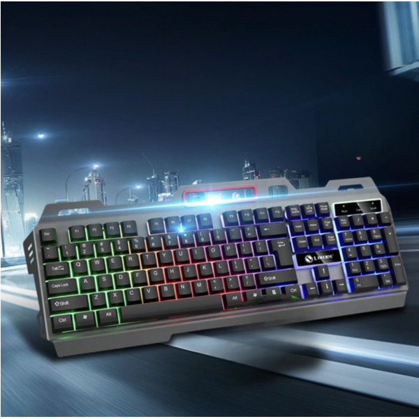 Игровая клавиатура и мышь T750 USB RGB проводной комплект подсветка мультимедийные клавиши черный ПК