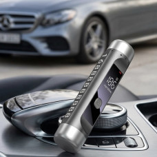Алкотестер цифровой 3 в 1 LED USB Type-C парковка аварийный молоток номер телефона черный